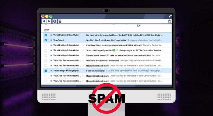 HOW DO YOU BLOCK SPAM EMAILS FROM DIFFERENT WEBSITES