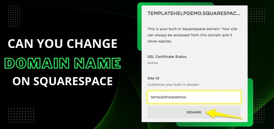 Can You Change Domain Name on Squarespace