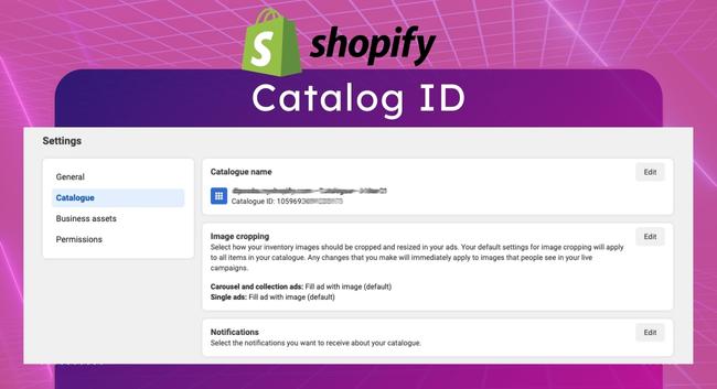 HOW TO FIND SHOPIFY CATALOG ID
