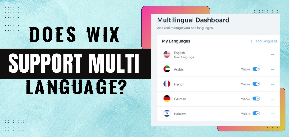 Does Wix Support Multi Language