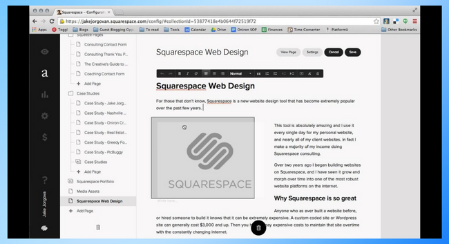 HOW TO EDIT SQUARESPACE WEBSITE